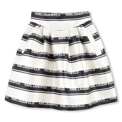 Short striped skirt KARL LAGERFELD KIDS GIRL