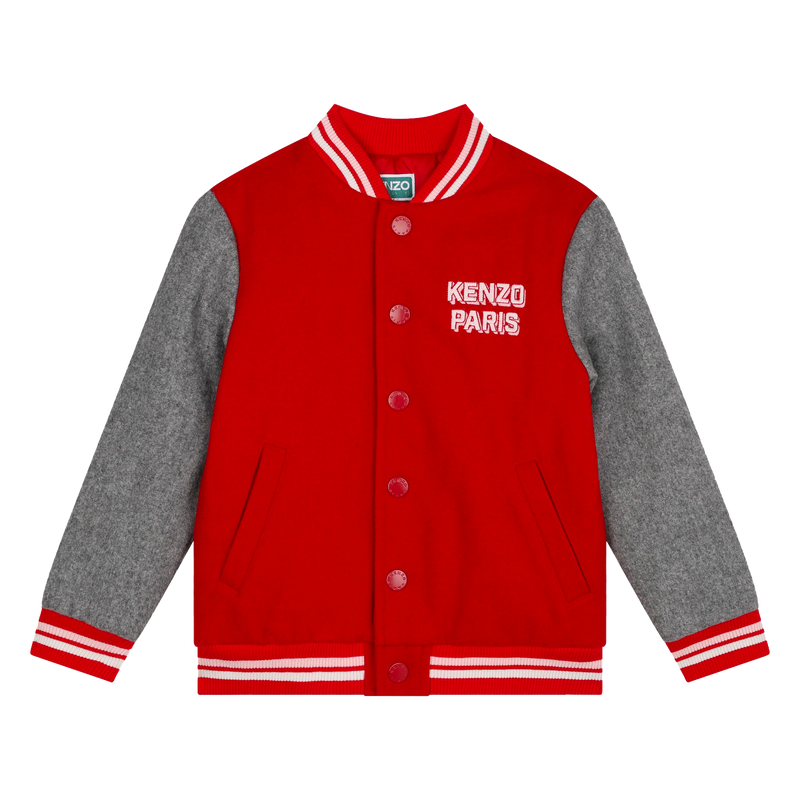 Blus&atilde;o de l&atilde; bordado KENZO KIDS 
                        GIRL