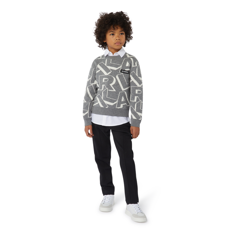 Pleated Trousers KARL LAGERFELD KIDS 
                    BOY