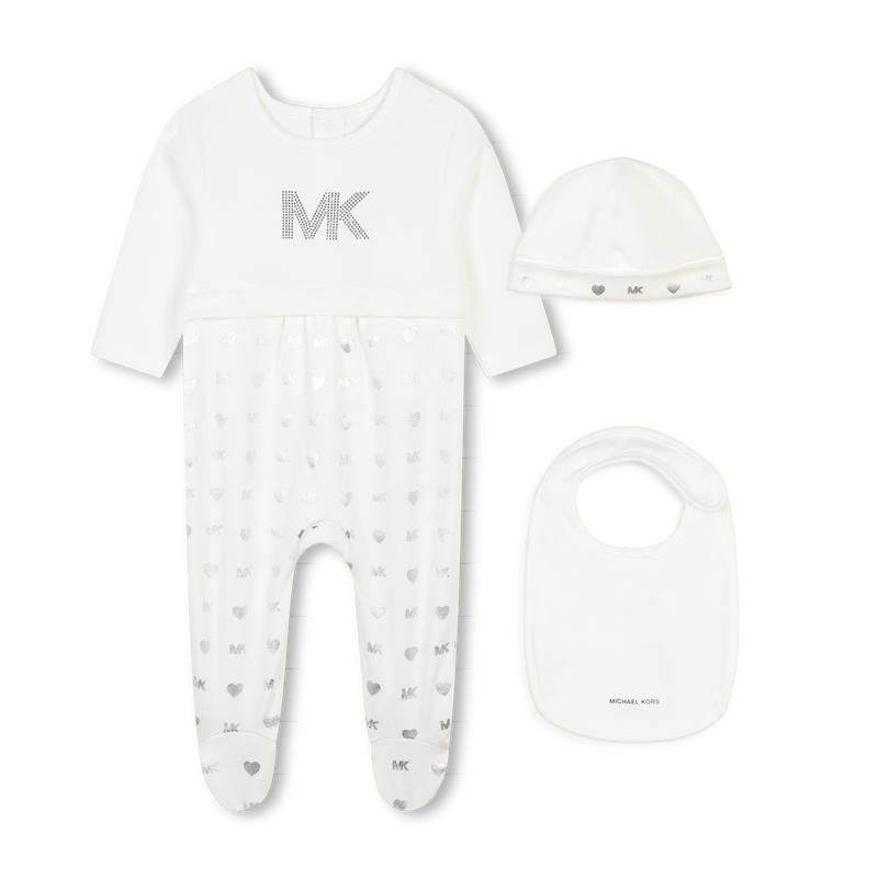 Pijama, gorro e babete algod&atilde;o MICHAEL KORS 
                        GIRL
