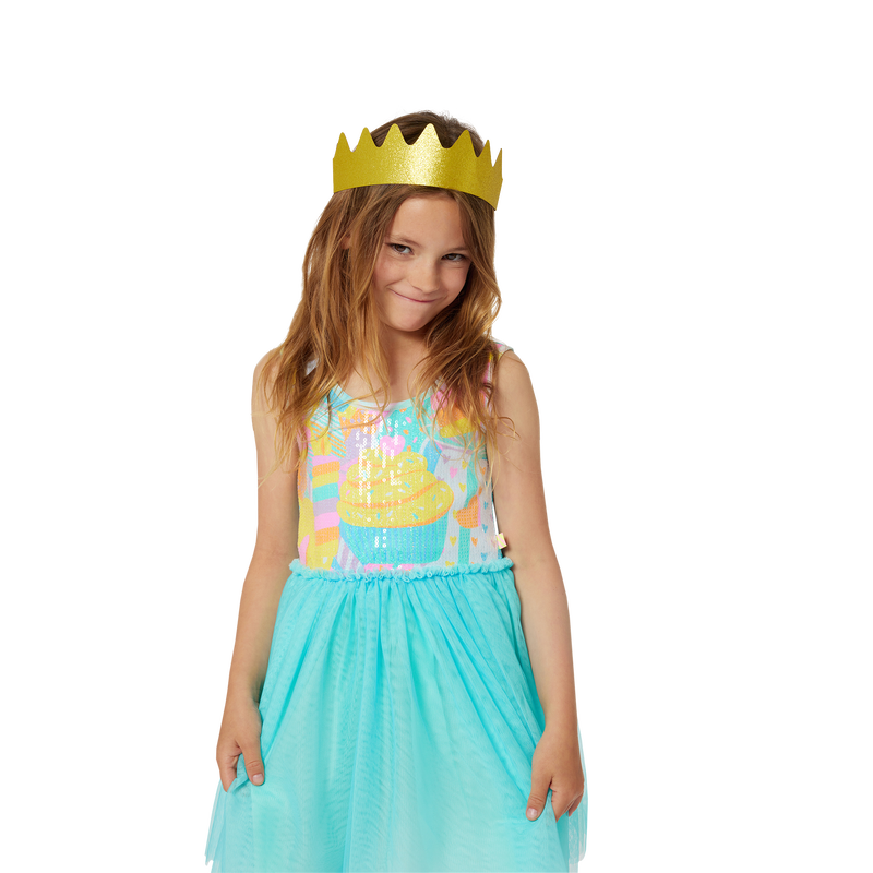 Accessorized birthday dress BILLIEBLUSH 
                    GIRL