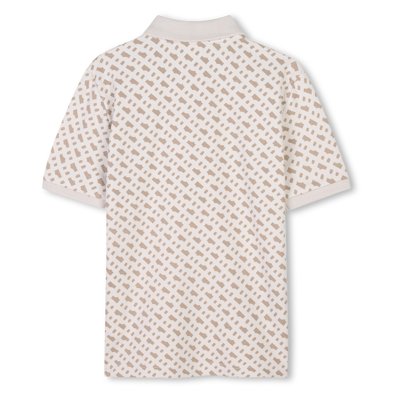 Printed straight polo shirt BOSS 
                    BOY