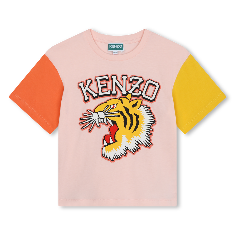T-shirt com mangas contraste KENZO KIDS 
                    GIRL