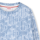 Sweatshirt em molet&atilde;o HUGO 
                    BOY