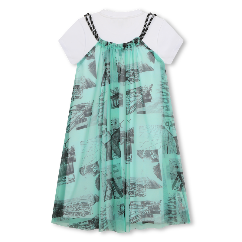 Vestido 2 em 1 com alças DKNY 
                    GIRL