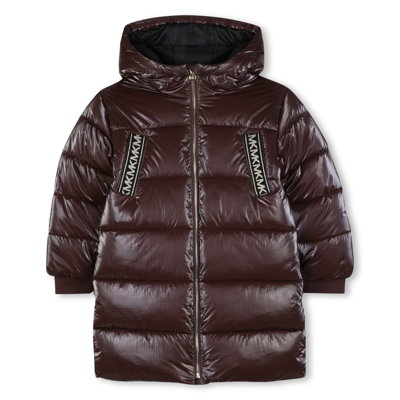 Casaco acolchoado com capuz MICHAEL KORS 
                        GIRL