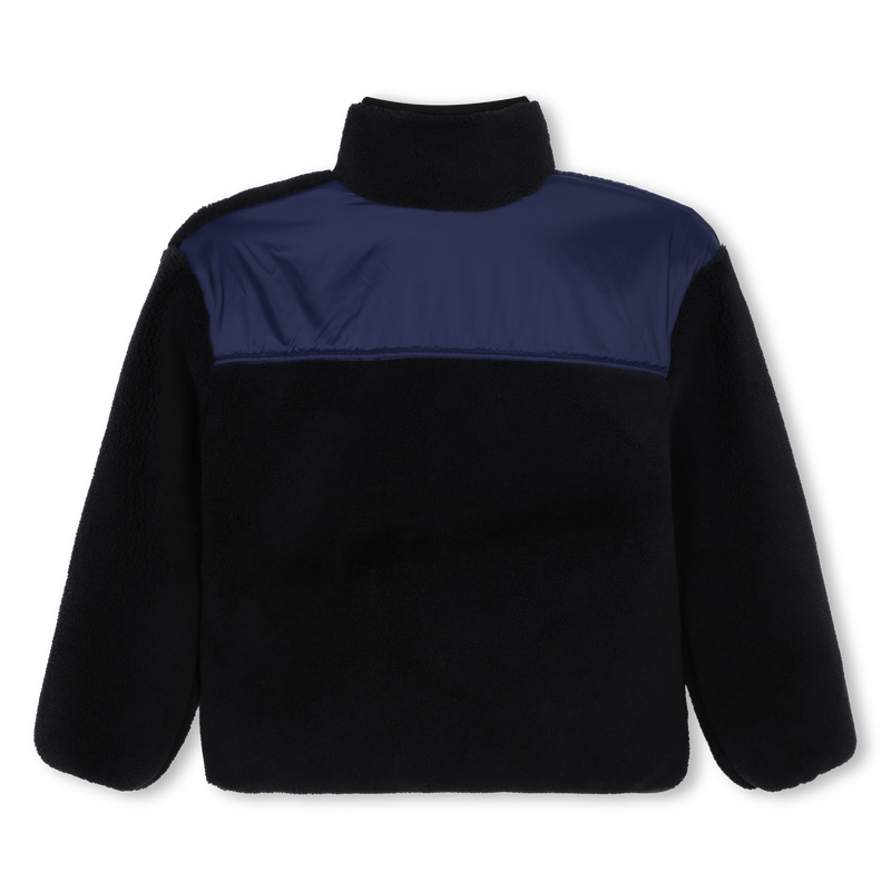 Zip-Up Bi-Material Cardigan TIMBERLAND 
                    BOY