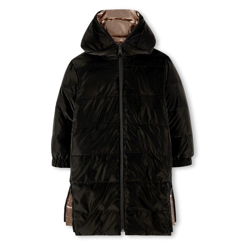 Jaqueta longa reversível KARL LAGERFELD KIDS 
                    GIRL