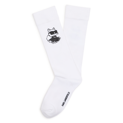 Meias de cano m&eacute;dio KARL LAGERFELD KIDS GIRL
