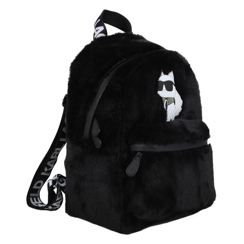Mochila em tecido polar KARL LAGERFELD KIDS 
                    GIRL