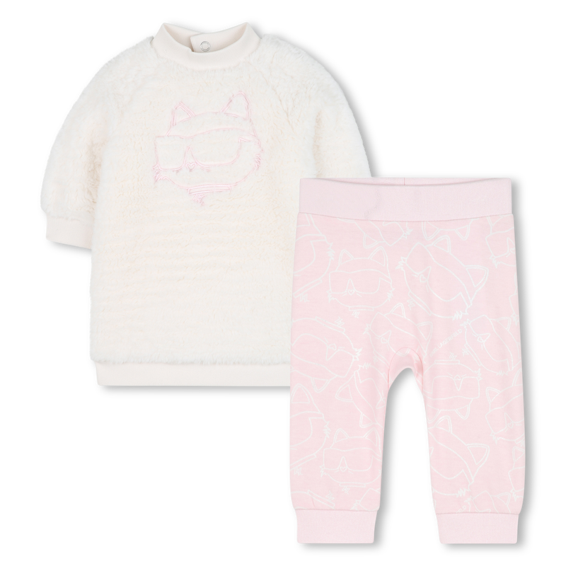 Conjunto de vestido + cueca boxer KARL LAGERFELD KIDS 
                    GIRL