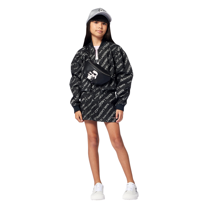 Bolsa de cintura e carteira KARL LAGERFELD KIDS 
                        GIRL