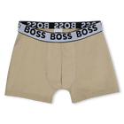 Lote de 3 boxers em algod&atilde;o BOSS 
                    BOY