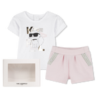Conjunto T-shirt e cal&ccedil;&otilde;es KARL LAGERFELD KIDS 
                    GIRL