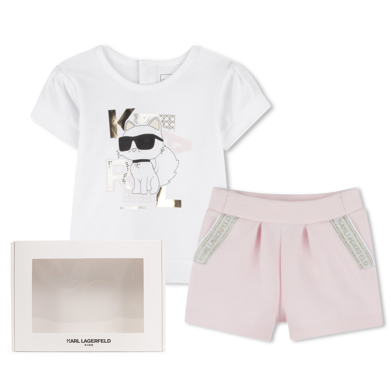 Conjunto T-shirt e cal&ccedil;&otilde;es KARL LAGERFELD KIDS 
                        GIRL