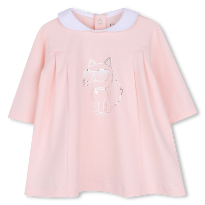 Vestido de mangas longas KARL LAGERFELD KIDS GIRL
