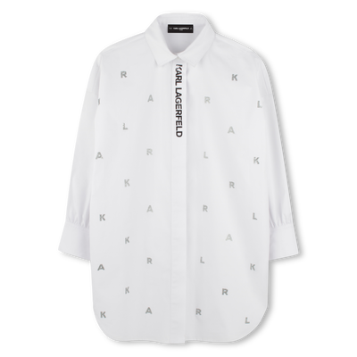 Vestido de manga comprida KARL LAGERFELD KIDS GIRL