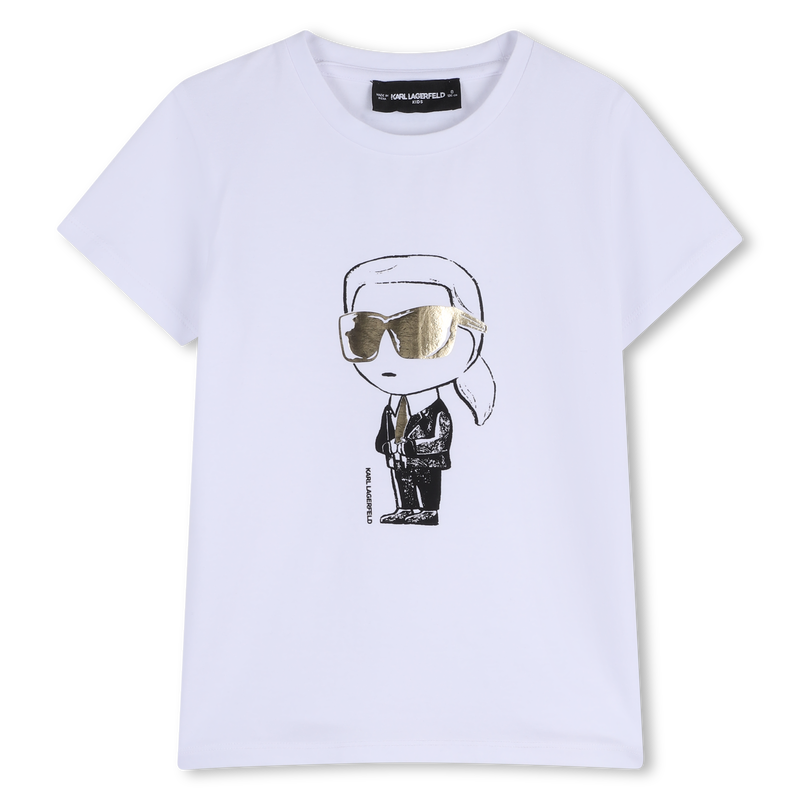 T-SHIRT DE MANGA CURTA KARL LAGERFELD KIDS 
                        GIRL