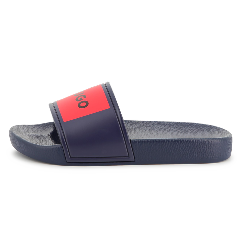 Chinelos com log&oacute;tipo HUGO 
                        BOY