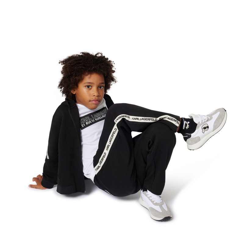 Tênis de cano baixo com cadarço KARL LAGERFELD KIDS 
                    BOY