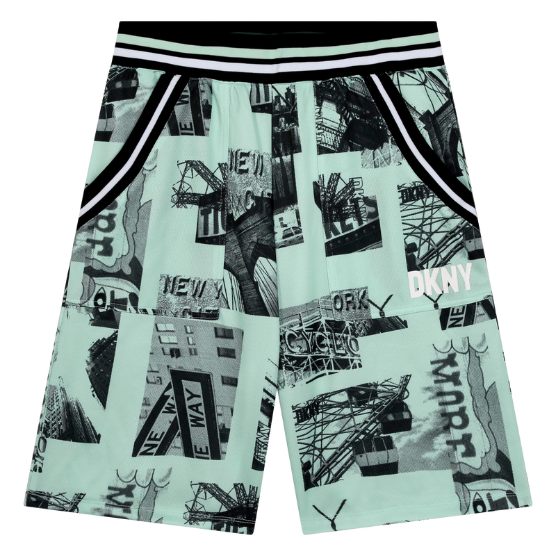 Calções em tecido de rede DKNY 
                    BOY