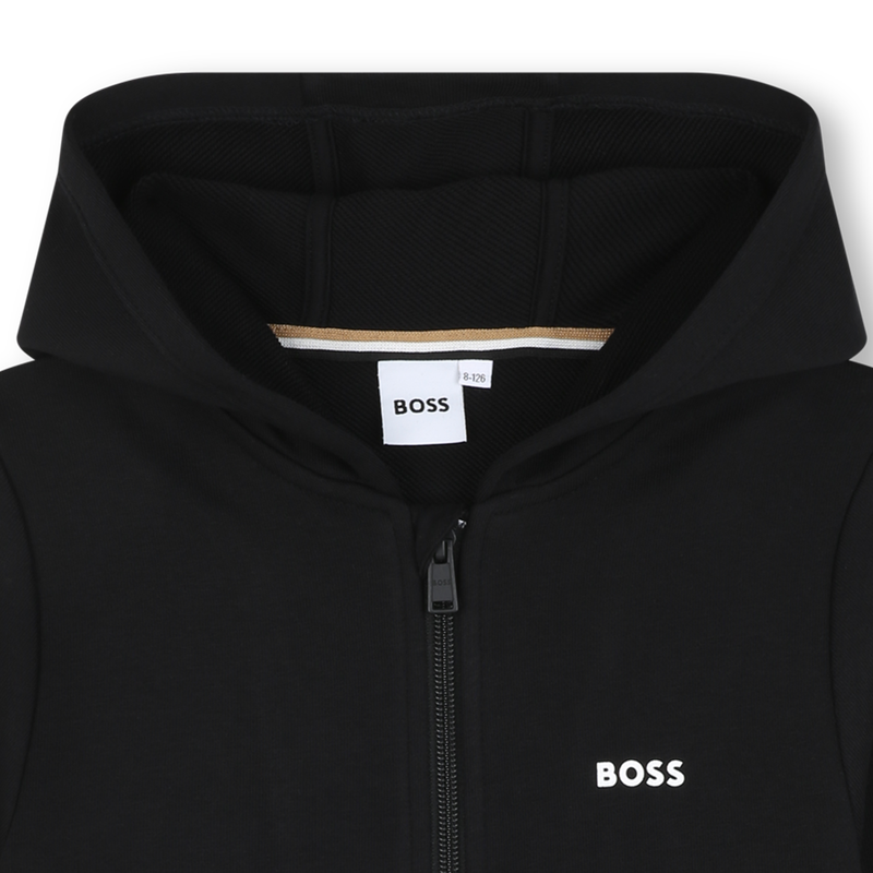 Sweatshirt de fecho com capuz BOSS 
                        BOY