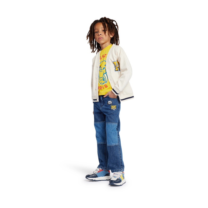 Embroidered cotton jeans KENZO KIDS 
                    BOY