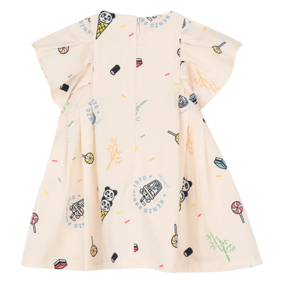 VESTIDO POPLIN KENZO KIDS GIRL