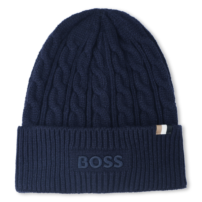 Gorro de malha trançada BOSS 
                    BOY
