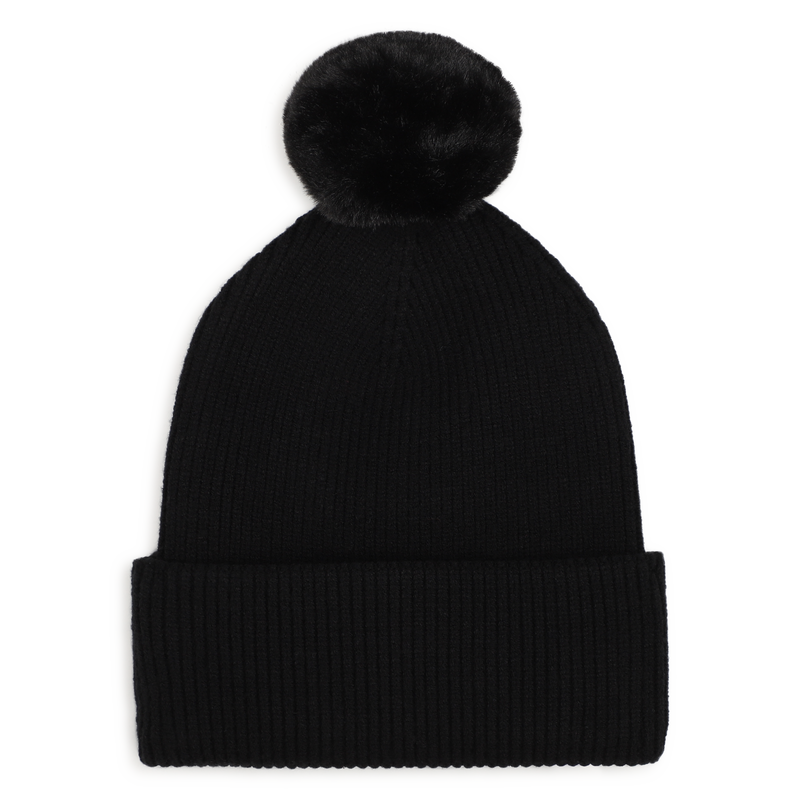 Conjunto de touca e bufanda KARL LAGERFELD KIDS 
                        MENINA