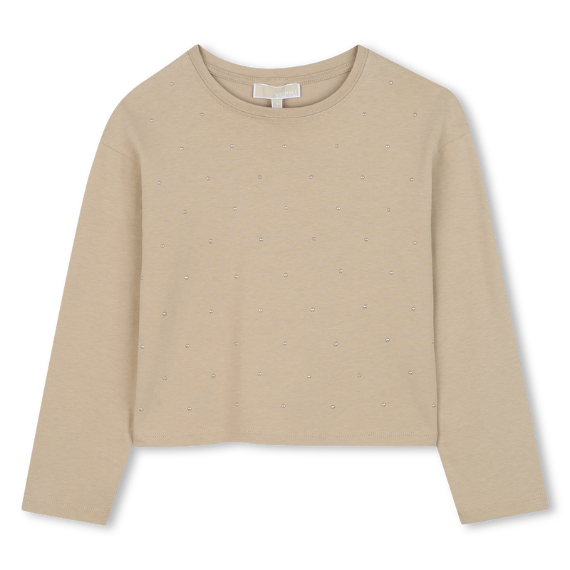 T-shirt de manga comprida em jersey MICHAEL KORS 
                    GIRL