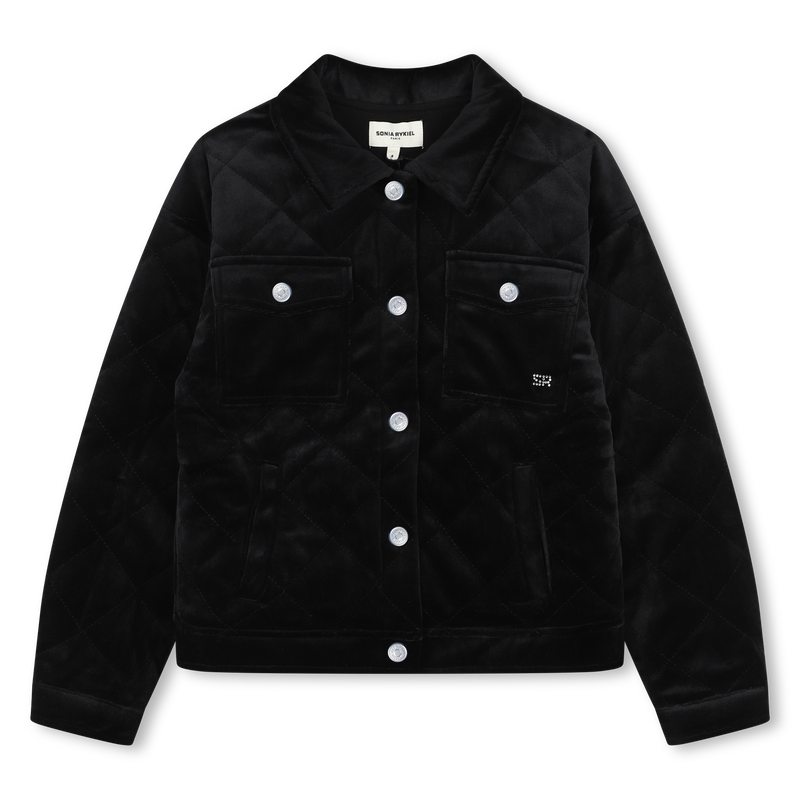 Casaco acolchoado de veludo SONIA RYKIEL 
                    GIRL