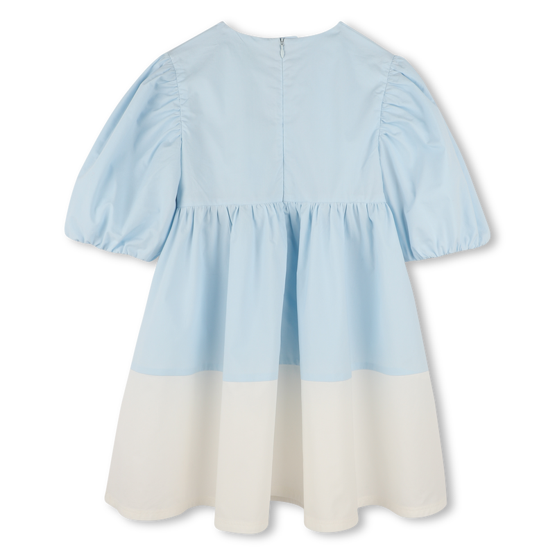 Vestido bicolor em corte evas&eacute; KENZO KIDS 
                        GIRL