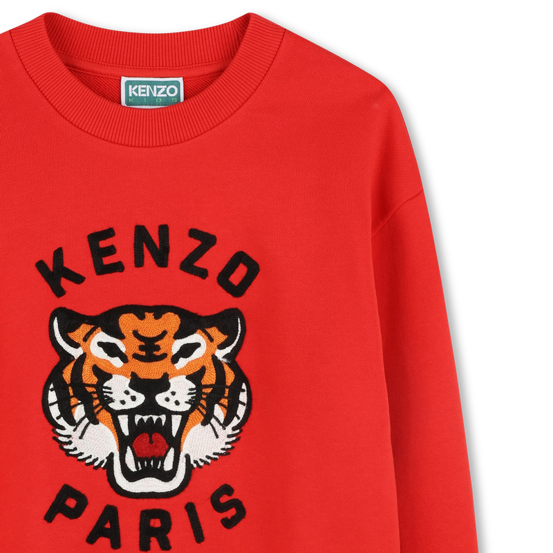 Sweatshirt com Tigre bordado KENZO KIDS 
                        BOY