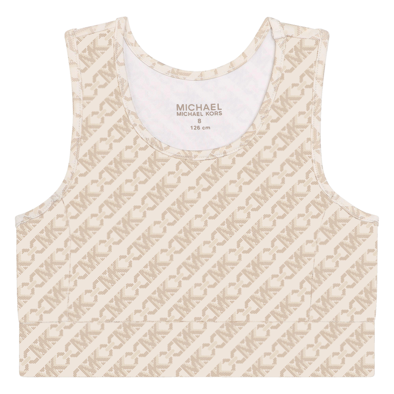 Logo-Print Cropped Cami MICHAEL KORS 
                    GIRL