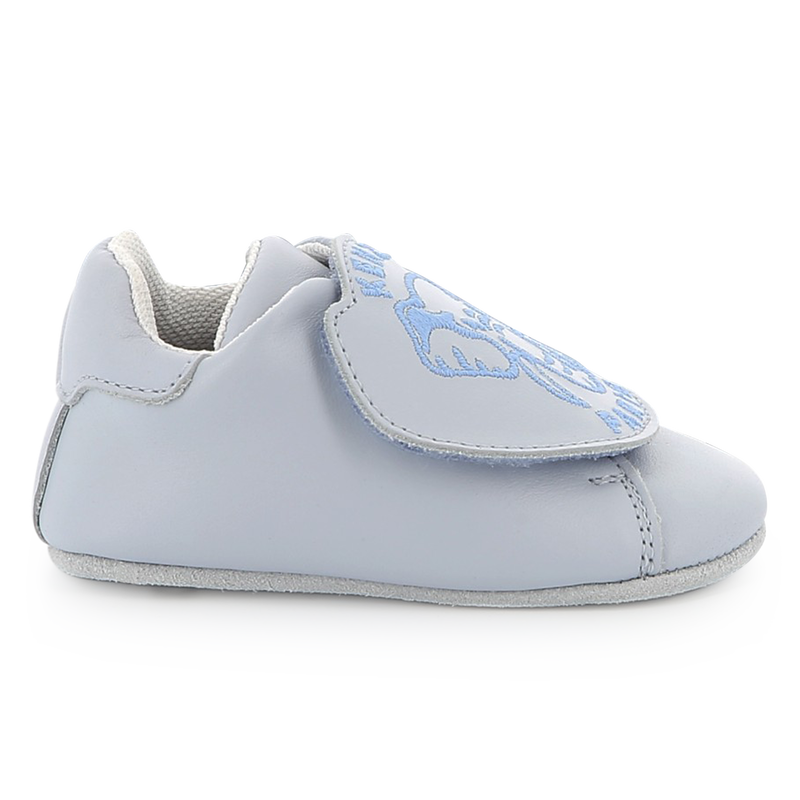 Leather Velcro slippers KENZO KIDS 
                    UNISEX