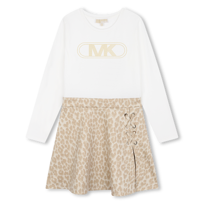 Vestido manga longa com tachas MICHAEL KORS GIRL