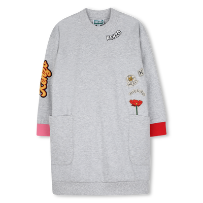 Vestido de mangas longas KENZO KIDS GIRL