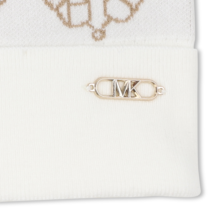 Gorro de malha com jacquard MICHAEL KORS 
                        GIRL
