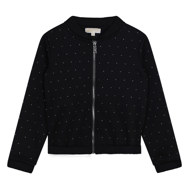 Studded Zip-Up Cardigan MICHAEL KORS 
                    GIRL