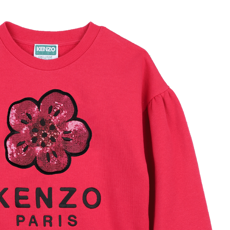 Moletom de manga comprida balão KENZO KIDS 
                    GIRL