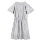 Vestido de jersey prateado com lantejoulas DKNY 
                    GIRL
