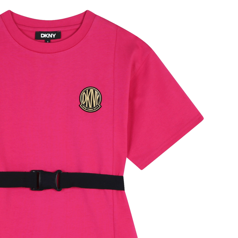 Vestido de manga curta DKNY 
                    GIRL