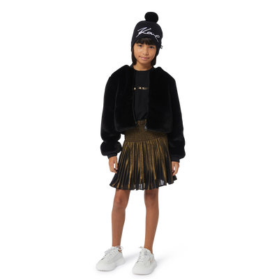 Vestido em vários materiais KARL LAGERFELD KIDS GIRL