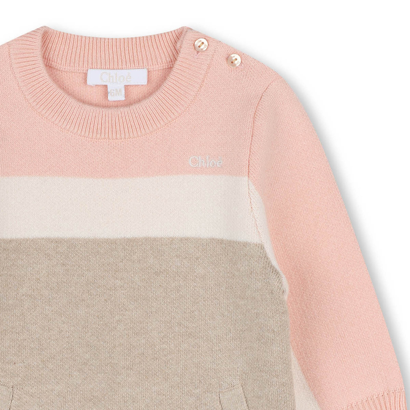 Vestido às riscas tricolor CHLOE 
                    GIRL
