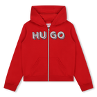 Sweatshirt com fecho e capuz HUGO 
                    GIRL