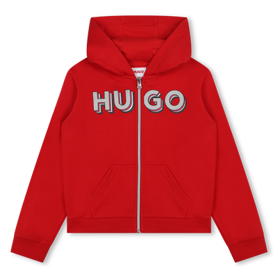 Sweatshirt com fecho e capuz HUGO GIRL