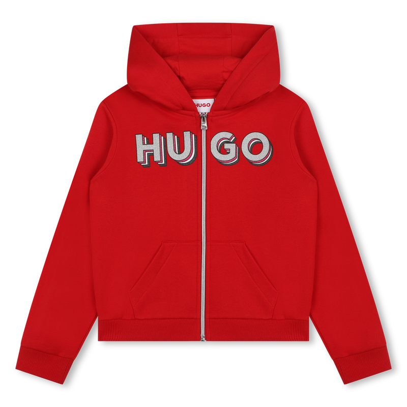 Sweatshirt com fecho e capuz HUGO 
                        GIRL