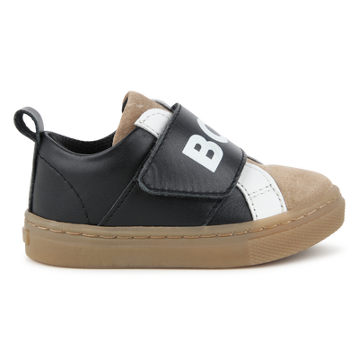 Sapatilhas em pele com velcro BOSS BOY