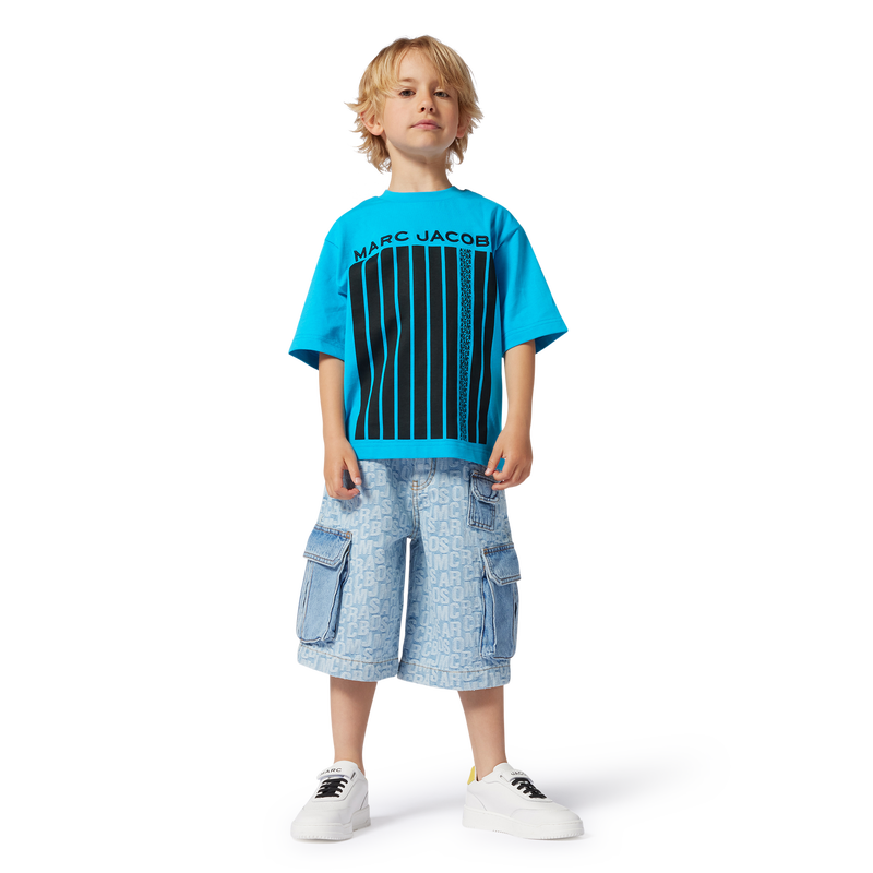 T-shirt bicolor de algod&atilde;o MARC JACOBS 
                        BOY